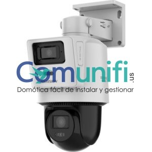 CAMARA IP POE PT CON LENTE FIJA TANDEMVU DE 4 MP+4 MP